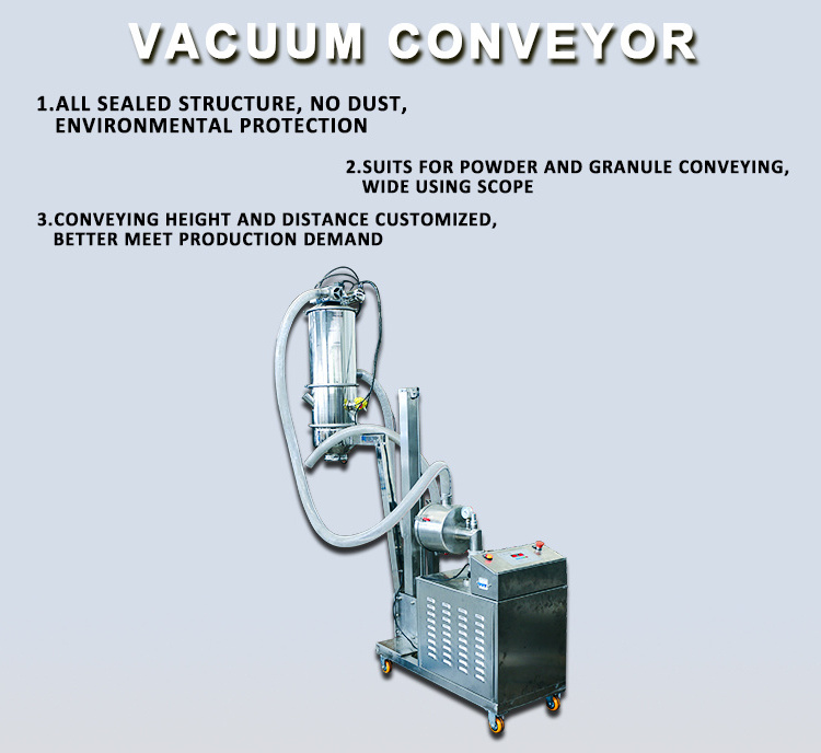 Factory price dust-free powder pneumatic vacuum transport system vacuum conveyor for flour spice milk power