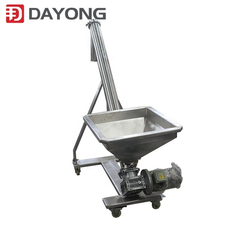 Flexible  screw conveyor auger feeder for powder and granules with hopper