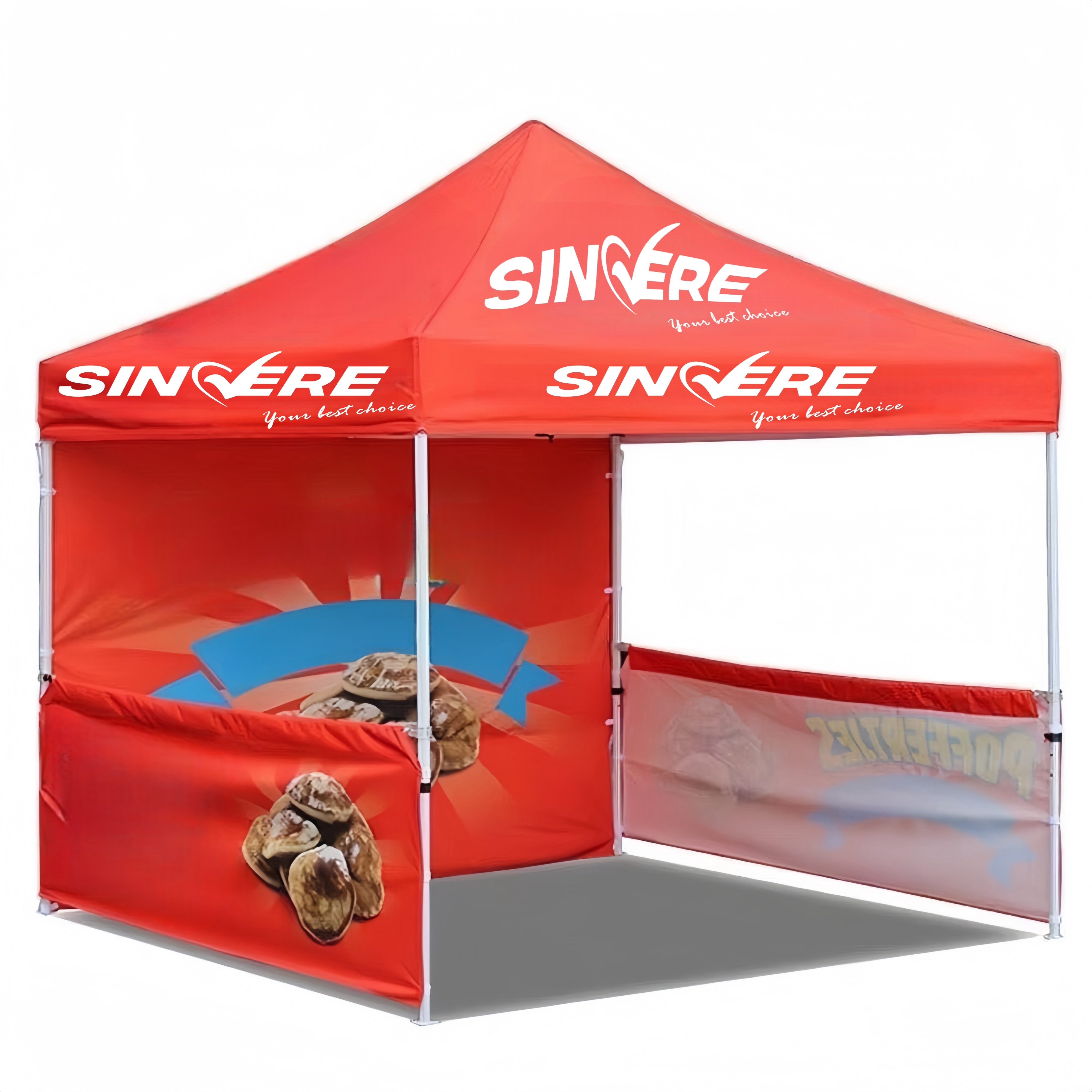 Custom Design Folding Tents Trade Show Tent 10X10 Pop Up Market Advertising Outdoor Gazebo Canopy Tent