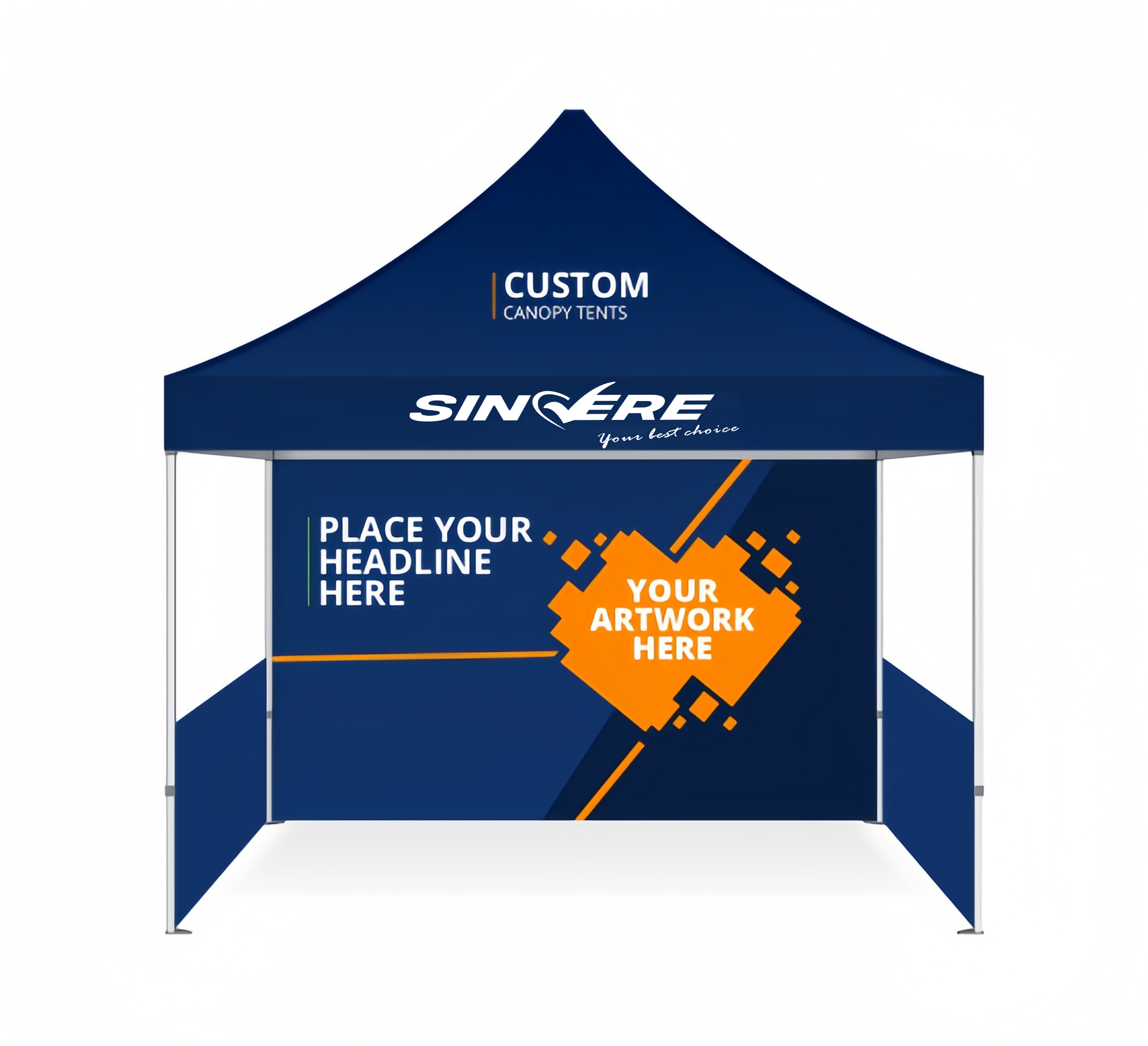 Custom Design Folding Tents Trade Show Tent 10X10 Pop Up Market Advertising Outdoor Gazebo Canopy Tent