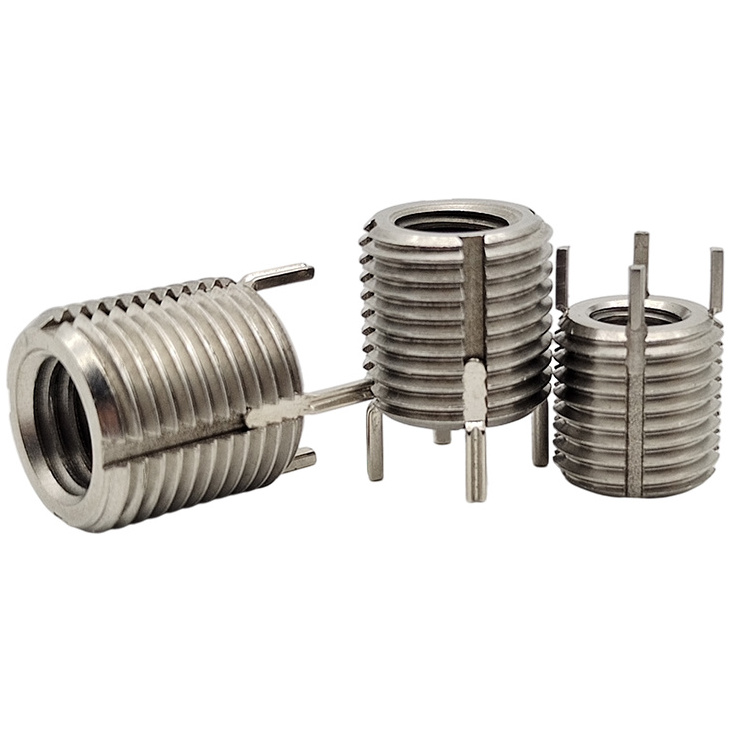 Bolt type sleeve ss303 m15 stainless steel screws sleeve square metal m2.5 key locking thread insert