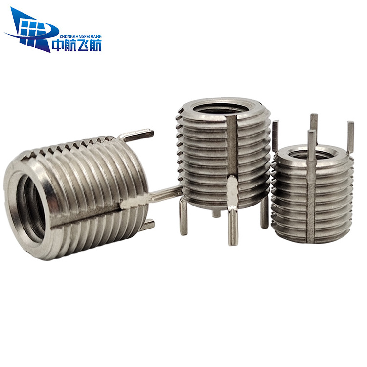 Bolt type sleeve ss303 m15 stainless steel screws sleeve square metal m2.5 key locking thread insert