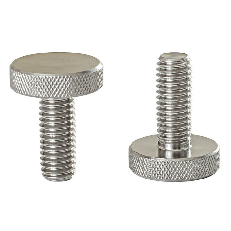 Knob Screws Stainless Steel Knurled Head Thumb Screw Shoulder Thumb Screws