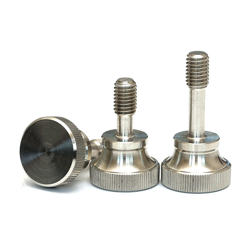 Knob Screws Stainless Steel Knurled Head Thumb Screw Shoulder Thumb Screws