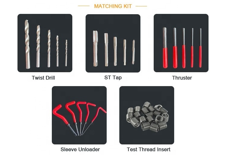 Screw Thread Insert Tap Thread Insert Riveting Tool Thread Repair Kit