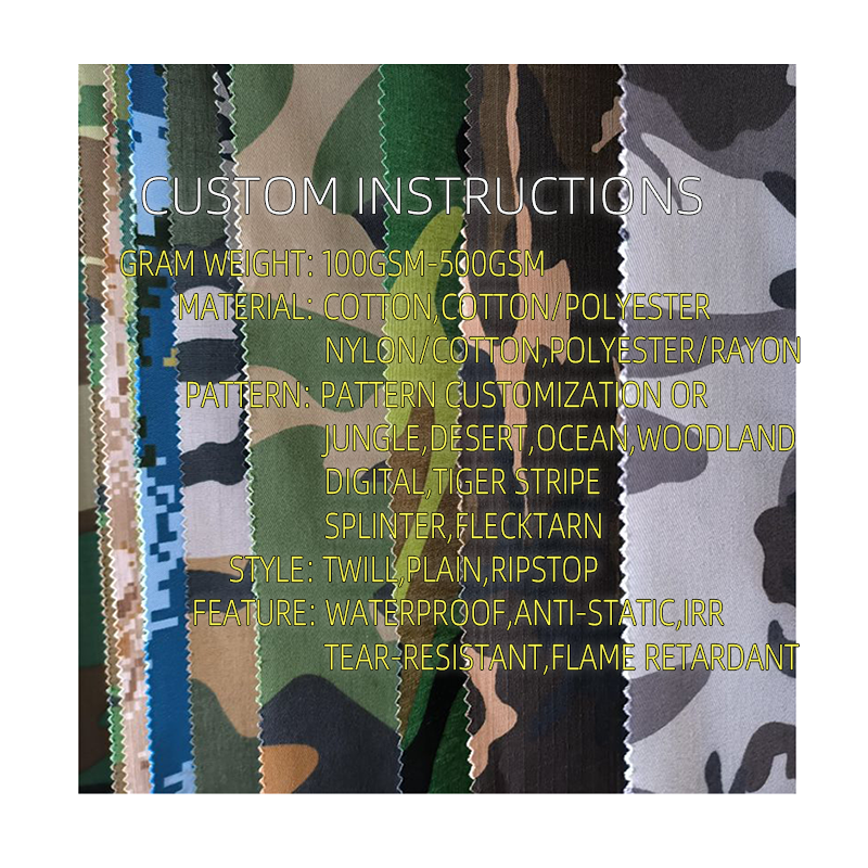 LEVITEX Manufacturer T/R Customized Terrestrial Marine  LEAF Camouflage Fabric Camo Fabric