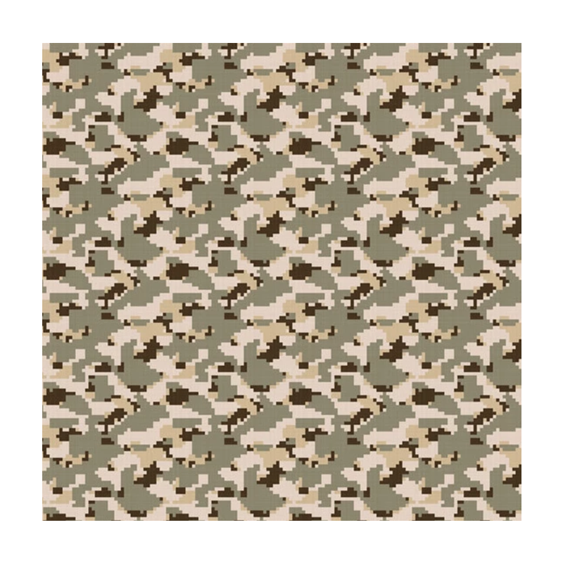 Factory customization T/C 65/35 56/2*26 150*101Satin Desert Camouflage  Fabric