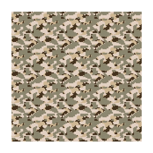 Factory customization T/C 65/35 56/2*26 150*101Satin Desert Camouflage  Fabric