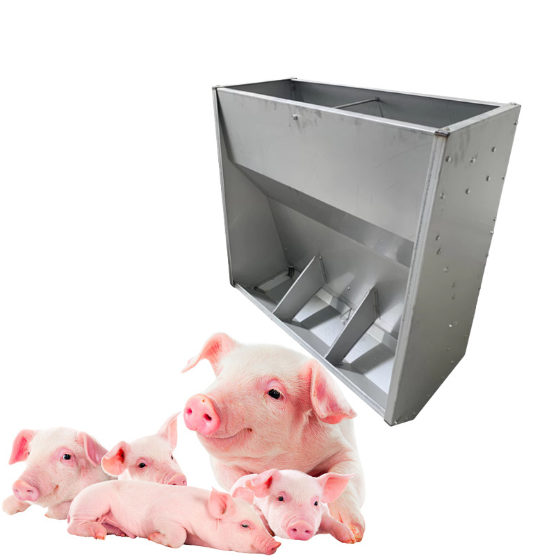 Stainless Steel Feeding Trough Automatic Square Pig Water Trough  For Pigs