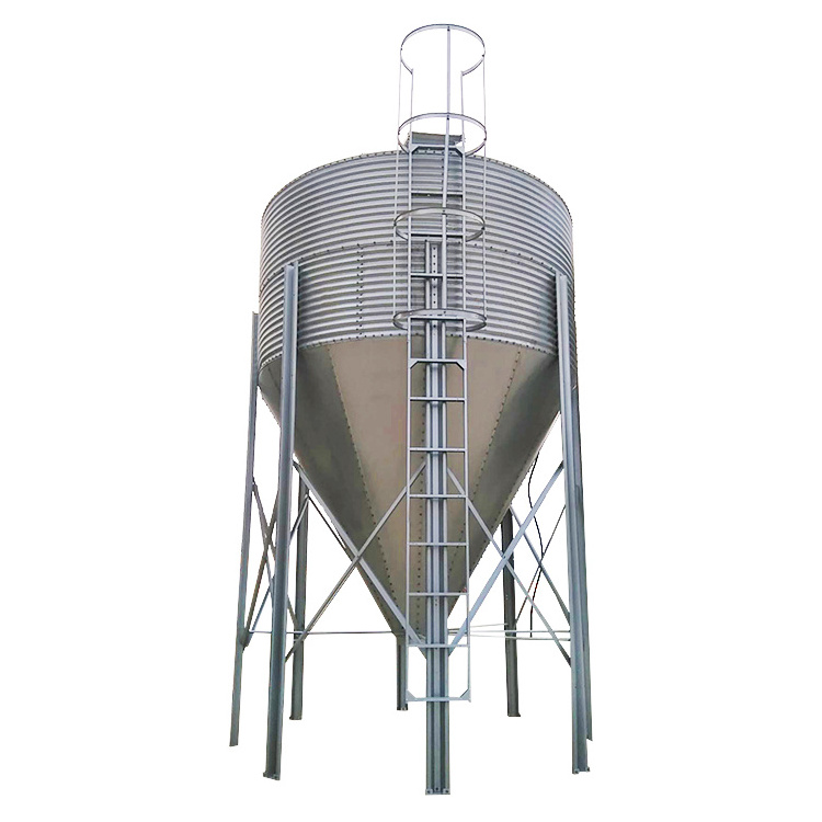 Small Capacity Silo 10 tons  Grain Silo Cattle Feed Storage Silo In Animal Feed Line