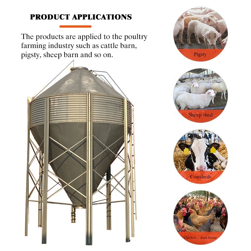 small 2 3 ton capacity galvanized steel storage silos for grains silo  sale