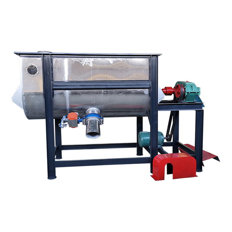 200 Kg 500 Kg Fertilizer Horizontal Double Ribbon Mixers Dry Powder Mixing Machine