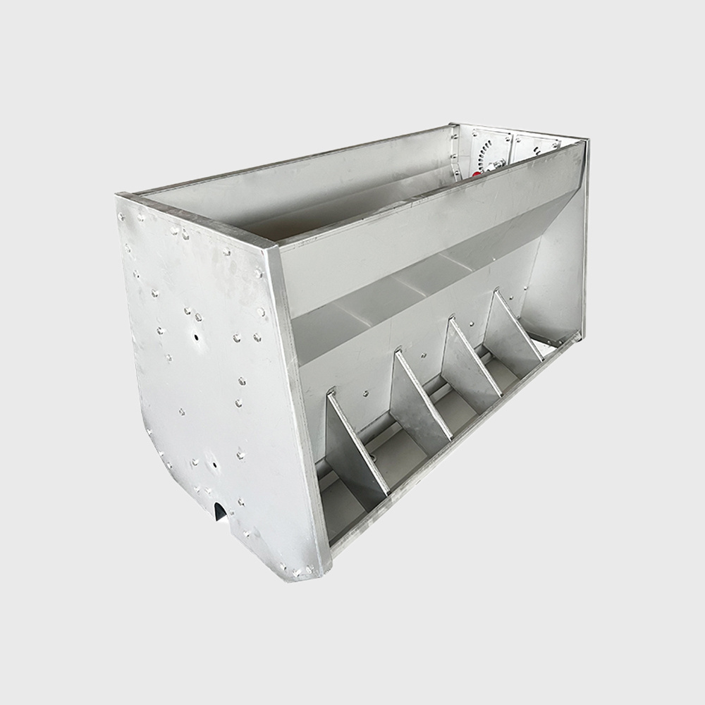 stainless steel two sided pig feeding trough automatic feeder for nursery fattening sows free feeding