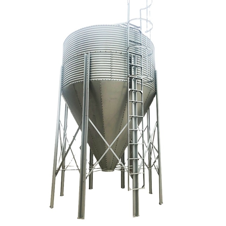 Factory Price Coffee Bean Storage Silo Corn Milk Rice Grain Steel Silo For Sale Flat Bottom Grain Corn Silo