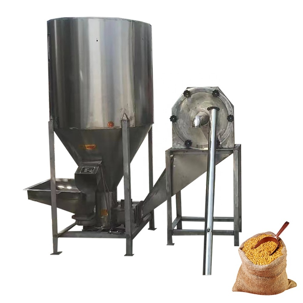 china manufacturer vertical feed mixer machine food grinder and mixer poultry feed processing machine