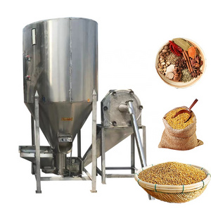 china manufacturer vertical feed mixer machine food grinder and mixer poultry feed processing machine