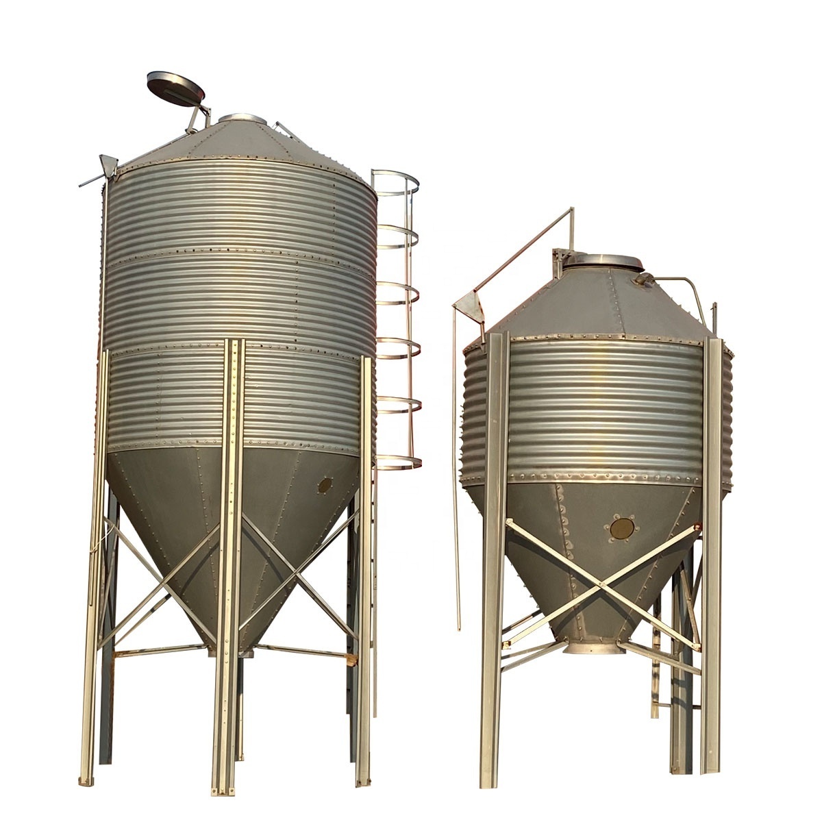 10 ton 15 ton 20 ton 30 ton Capacity Vertical Grain Storage Silo For Pig Farm Sale