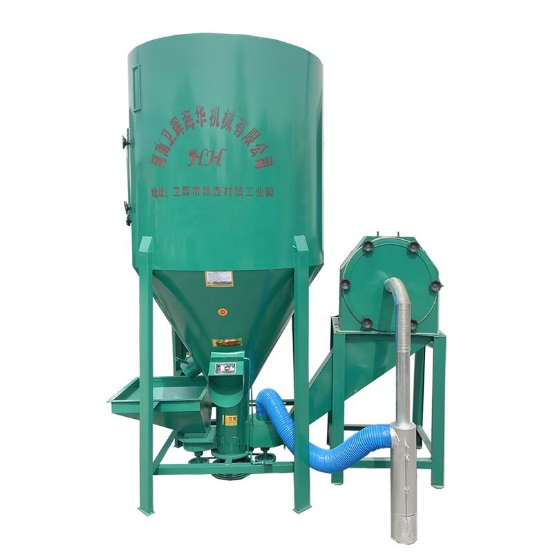 china manufacturer vertical feed mixer machine food grinder and mixer poultry feed processing machine