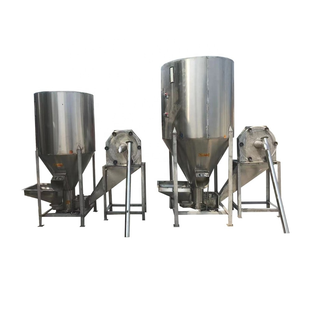 china manufacturer vertical feed mixer machine food grinder and mixer poultry feed processing machine