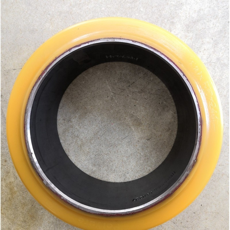 13x5.5x9.5 inch Solid Cushion Polyurethane Press- on  Tire Wheel  for CROWN Electric forklifts /Reach Truck P/N 121501-342