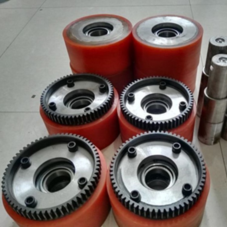 Custom Long Time Reliable  PU  Heavy Duty Electric Forklift Drive /Traction Wheels