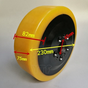 230x70/82-45 mm Linde Forklift Part No. 0009903819 Long Service Life  Durable Polyurethane Drive wheel