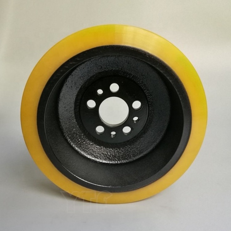 230x70/82-45 mm Linde Forklift Part No. 0009903819 Long Service Life  Durable Polyurethane Drive wheel