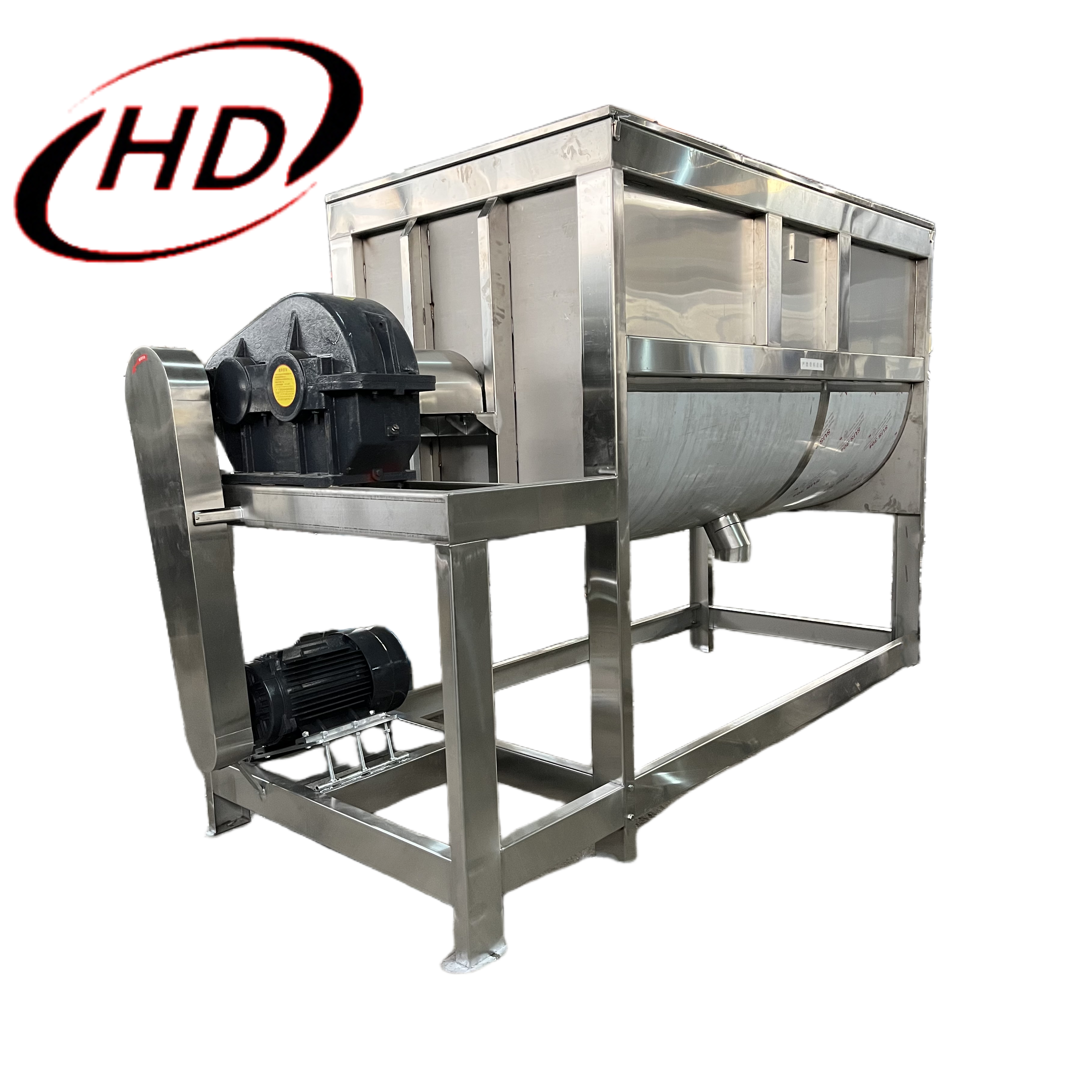 50Kg 100Kg 200Kg 200L 2000L Stainless Steel Double Jacket Ribbon Blender Mixing Machine Powder Horizontal Ribbon Mixer