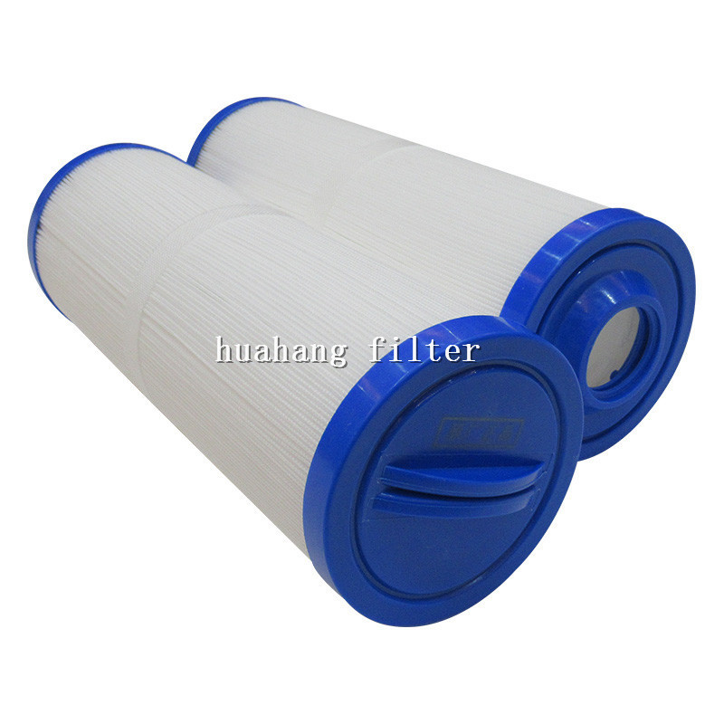 Big blue polyester filter element  large flow PP pleated condensate water filter cartridges 1 micron  for swimming pool filter