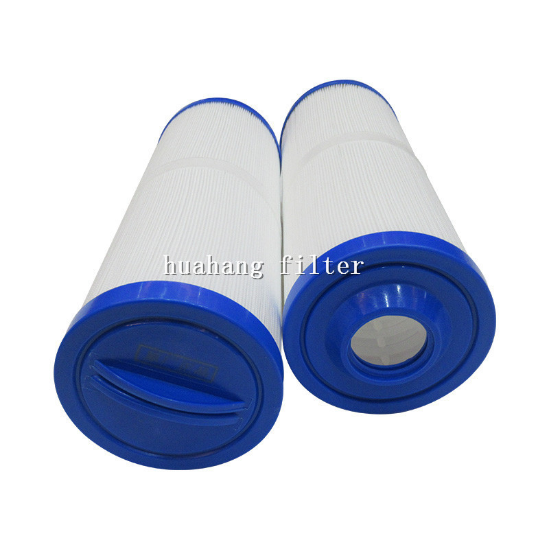 Big blue polyester filter element  large flow PP pleated condensate water filter cartridges 1 micron  for swimming pool filter