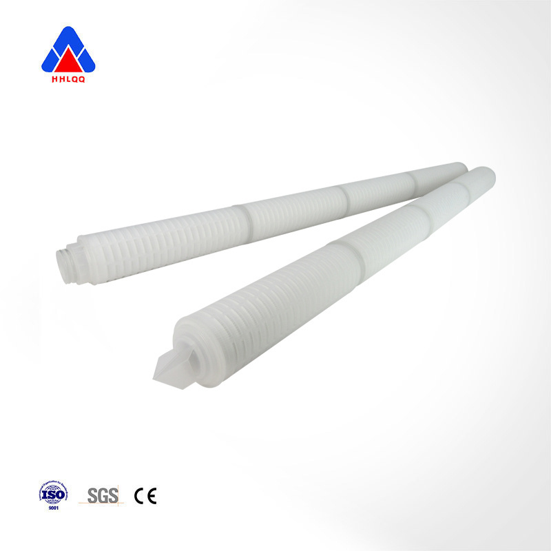 Huahang supply Pleated Polypropylene Pp Water Filter Cartridge 20inch 10inch 5 Micron 0.2 Micron Membrane Water Filter Cartridge