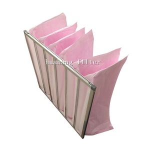 65% pocket filter medium ahu bag air filter for painting workshop