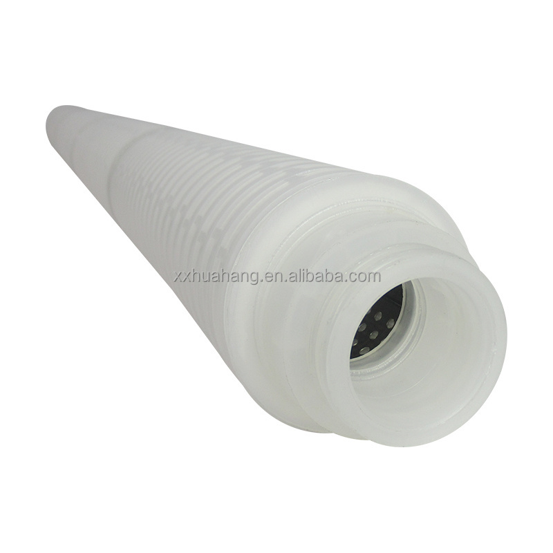 Huahang supply Pleated Polypropylene Pp Water Filter Cartridge 20inch 10inch 5 Micron 0.2 Micron Membrane Water Filter Cartridge