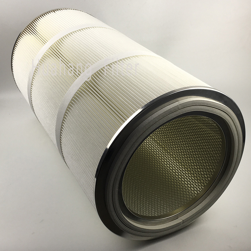 Powder coating air cartridge filter for a reverse pulse cleaning system customize industry dust collection filter