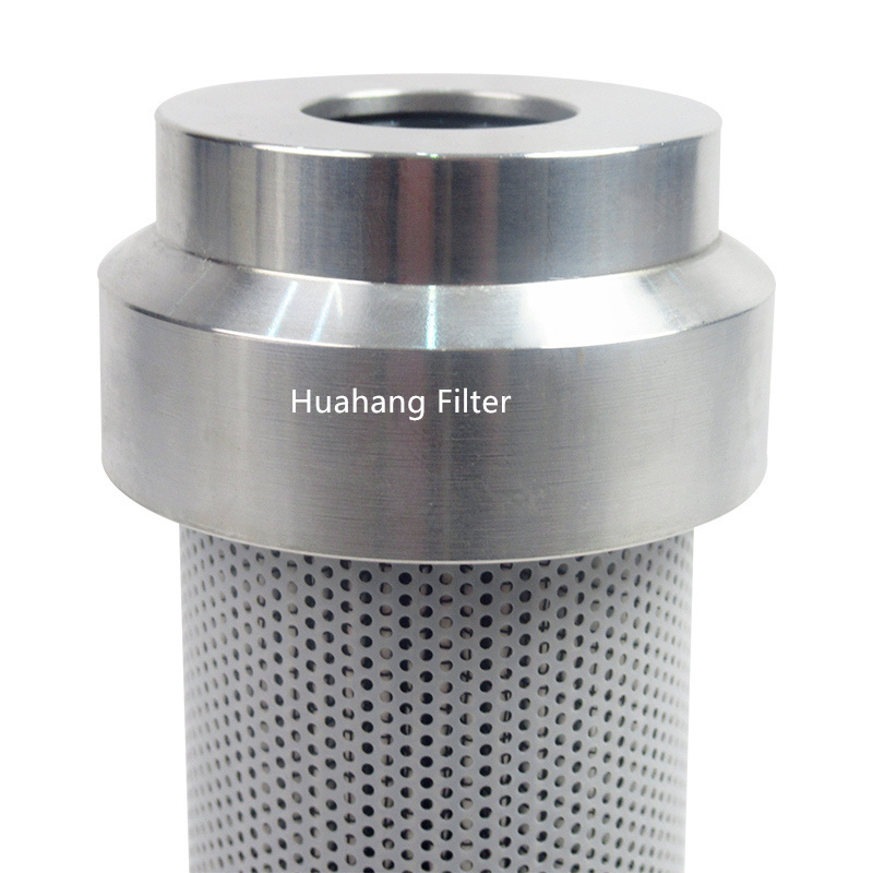 Stainless steel end cap fiberglass mesh hydraulic oil filter Oil impurity removal filter element for Machinery industry