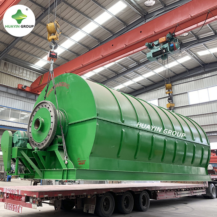 Huayin fully automatic tyre pyrolysis machine tire pyrolysis reactor 10 ton