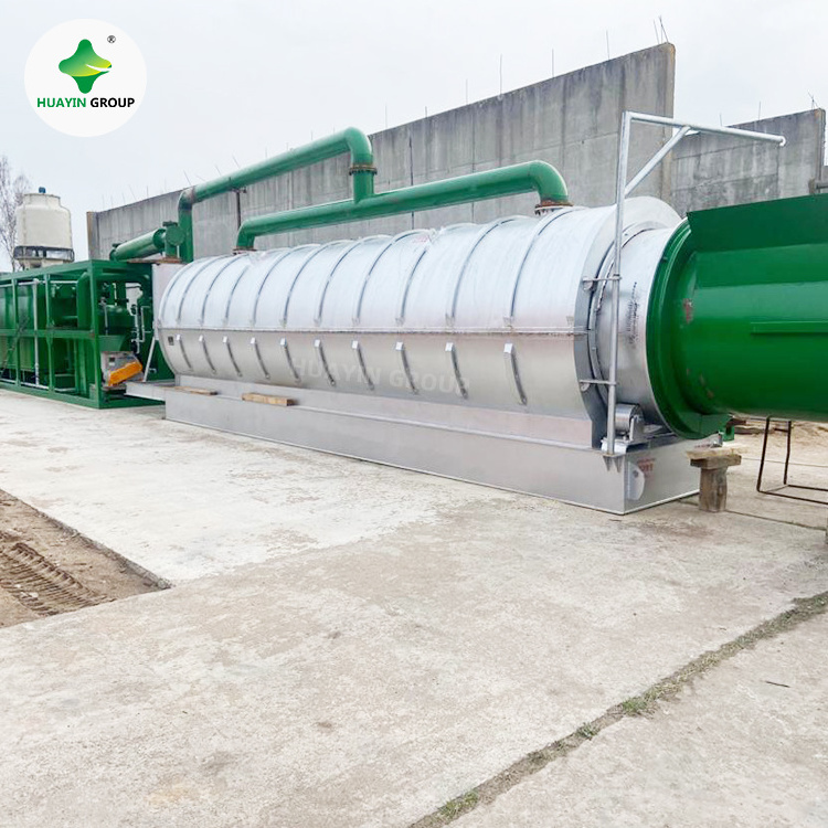 12tons tyre pyrolysis diesel machine tire recycling to fuel oil production line