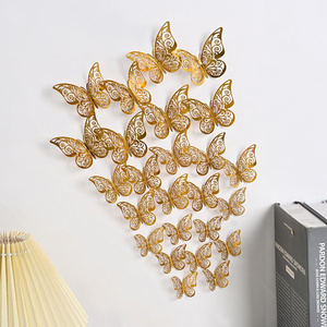 Simulation 3D Creative Butterfly Wall Stickers custom Butterfly Wall Stickers Home Decor 12pcs/set living room decoration props