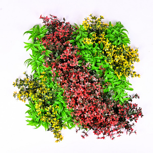 Manufacturers Direct Sale Artificial Wall Plants Panel Vertical Garden Green Artificial Leaves Hedge Plants On Wall