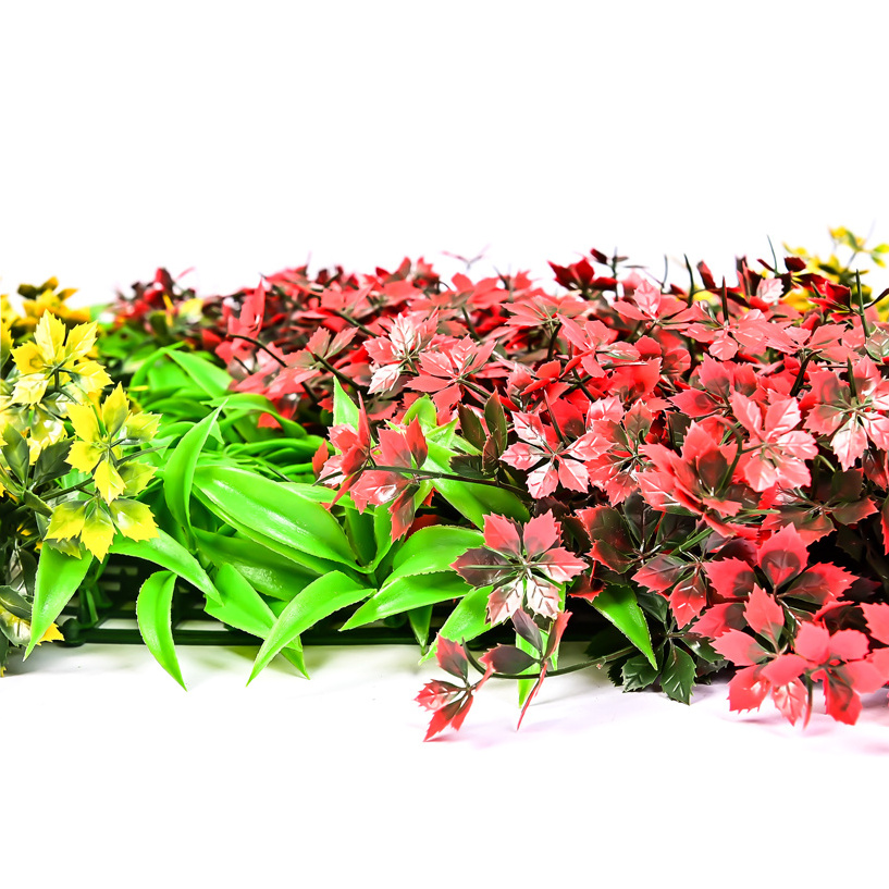 Manufacturers Direct Sale Artificial Wall Plants Panel Vertical Garden Green Artificial Leaves Hedge Plants On Wall