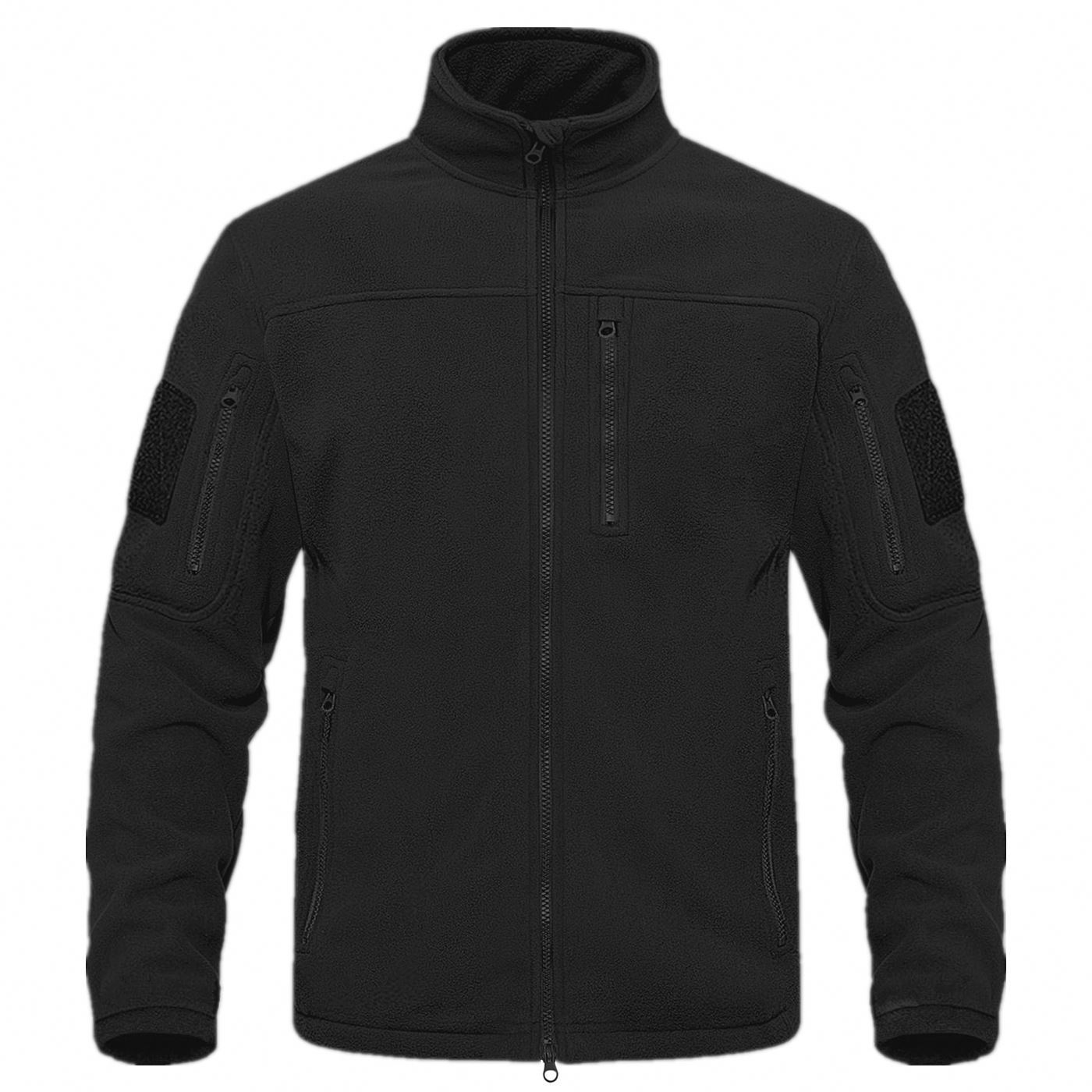 OEM Custom Design Thick Zip Men Winter Jackets Custom Men Outdoor Grey Soft Shell Jackets Fleece Jacket Without Hood