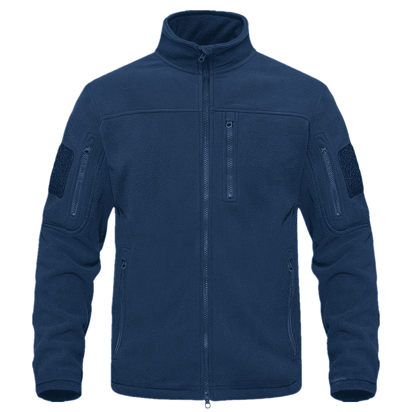 OEM Custom Design Thick Zip Men Winter Jackets Custom Men Outdoor Grey Soft Shell Jackets Fleece Jacket Without Hood