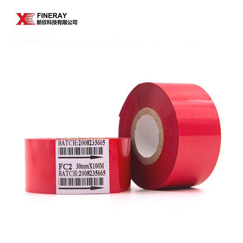 Xinxiang Fineray Black Red Blue Gold Sliver Printing Expiration Date And Batch Hot Coding Foil