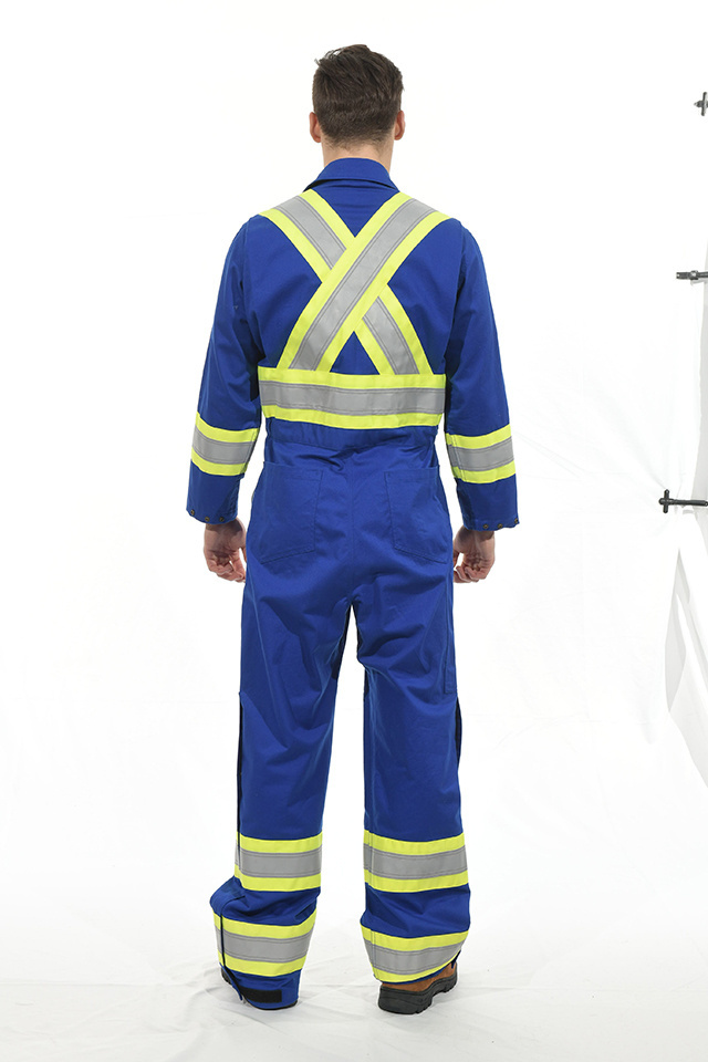 FR clothing Fire Resistant Suit with reflective trim flame resistant coverall