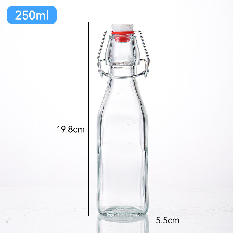 16 oz 500ML Swing Top Glass Bottles with Caps Stoppers for Water Liquor Kombucha Small Glass bottles