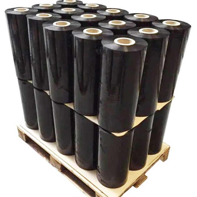 Wholesale Customize Black Pe Wrapping Film Stretch Pe Pallet Stretch Film Supplier Stretch Film lldpe