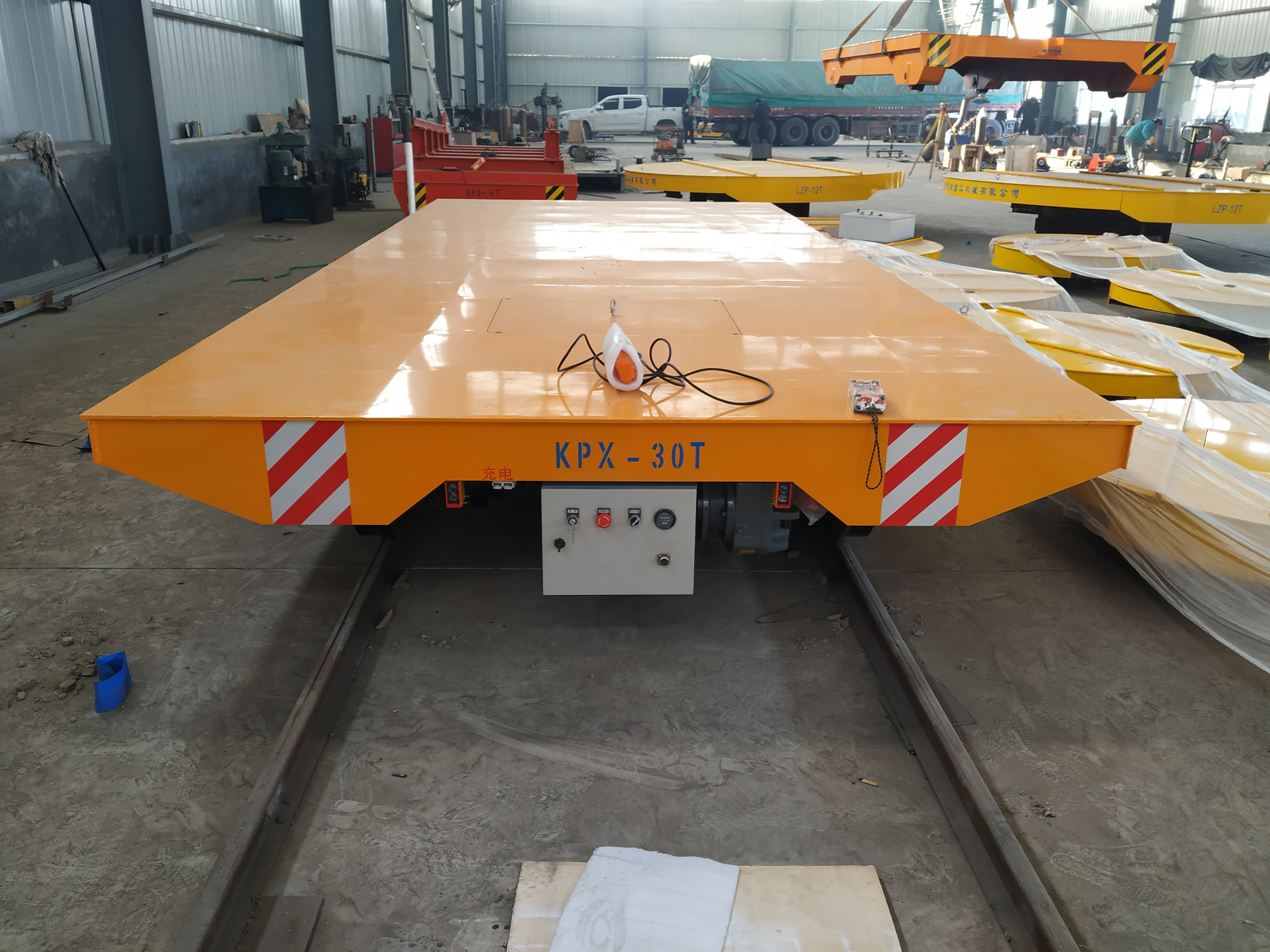 Railway Transfer Capacity 50 Tons Platform Cart Workpiece Handling Railroad Cart Transfer Cart 70t