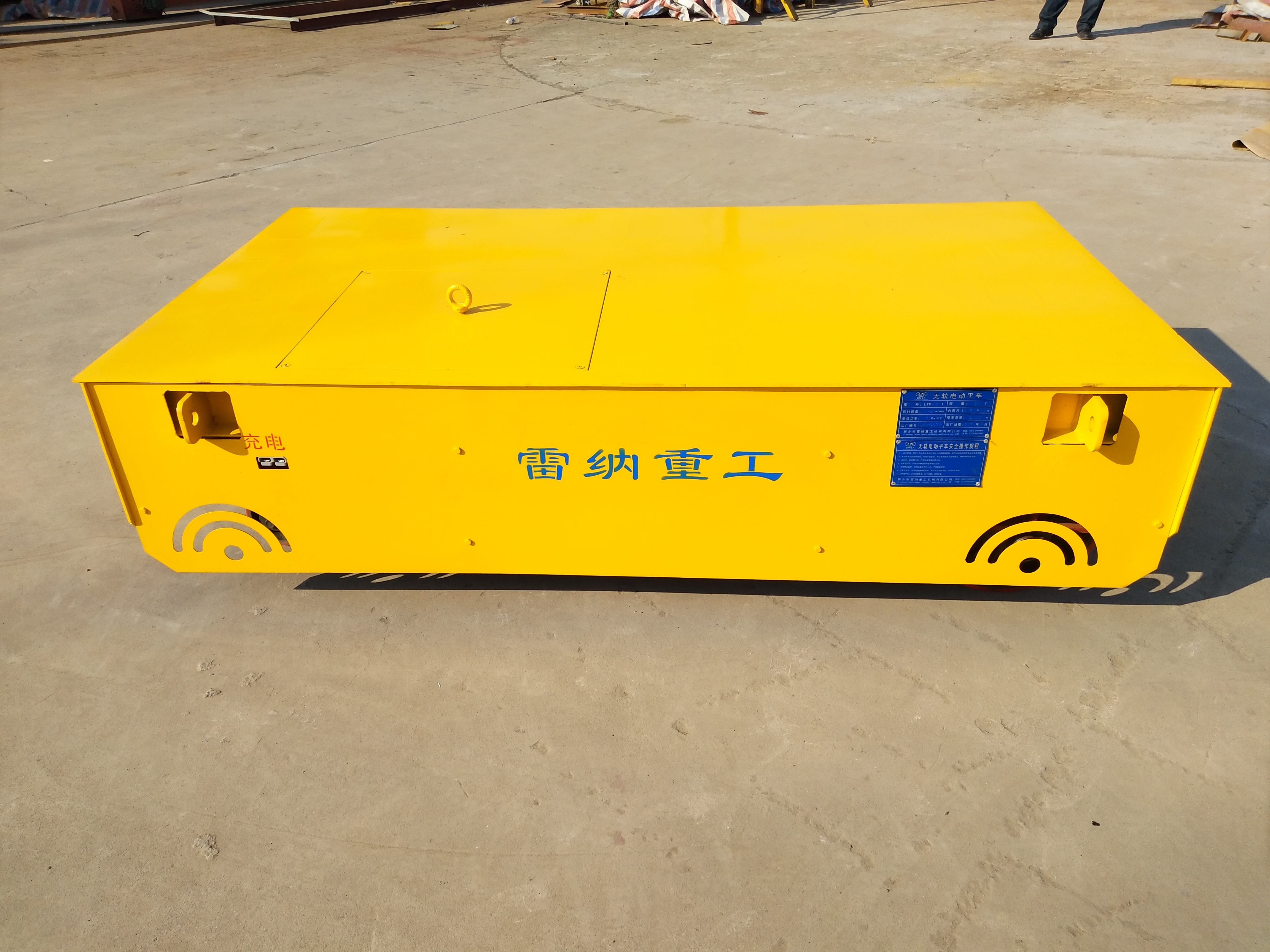 Battery Operated Steerable Motorized Heavy materials Industrial Mold Trackless Electric Transfer Cart Factory