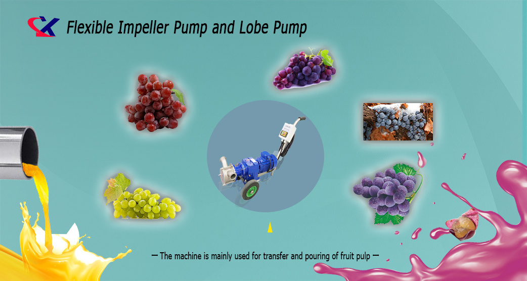 Fruit wine delivery pump juice pump flexible impeller pump