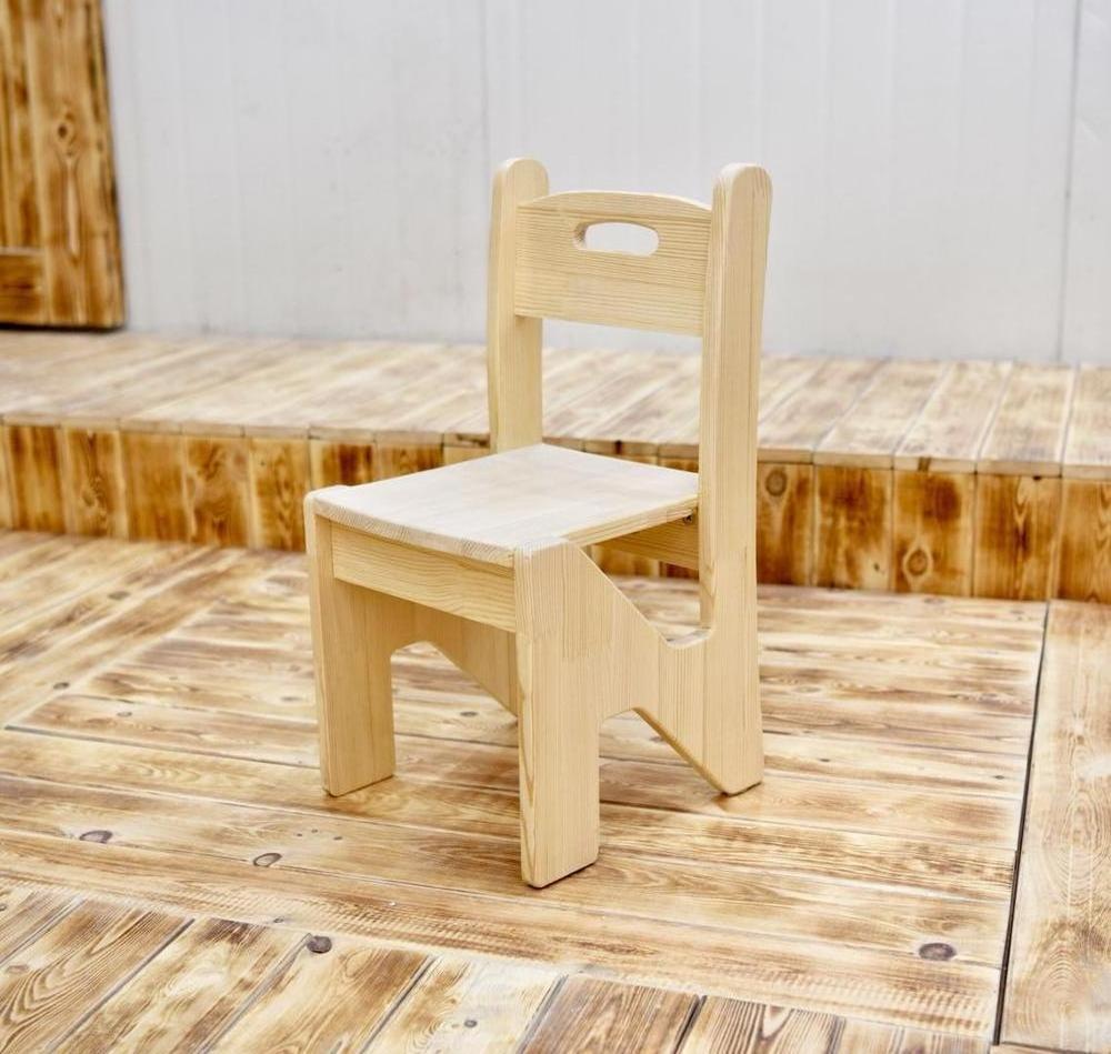 Wooden children's dining shoes creative small wood making chair